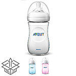 شیشه شیر نچرال ۲۶۰ میلی‌لیتر فیلیپس اونت PHILIPS AVENT سری UltraSoft - بدون جعبه