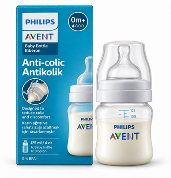 شیشه شیر کلاسیک ۱۲۵ میلی‌لیتر فیلیپس اونت PHILIPS AVENT سری AntiColic