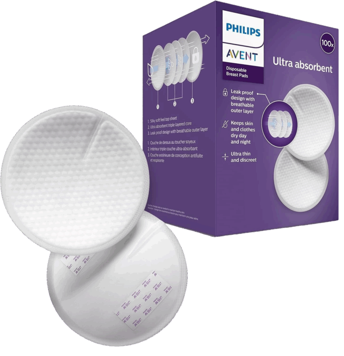 پد سینه یکبار مصرف ۱۰۰ عددی فیلیپس اونت PHILIPS AVENT
