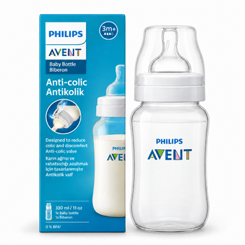 شیشه شیر کلاسیک ۳۳۰ میلی‌لیتر فیلیپس اونت PHILIPS AVENT سری AntiColic