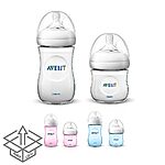 ست شیشه شیر نچرال ۱۲۵ و ۲۶۰ میلی لیتر فیلیپس اونت PHILIPS AVENT سری UltraSoft - بدون جعبه