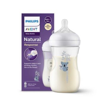 شیشه شیر نچرال ۲۶۰ میلی لیتر فیلیپس اونت PHILIPS AVENT سری Response – طرح کوالا