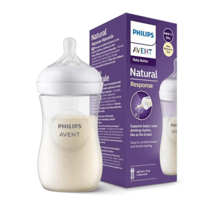 شیشه شیر نچرال ۲۶۰ میلی لیتر فیلیپس اونت PHILIPS AVENT سری Response