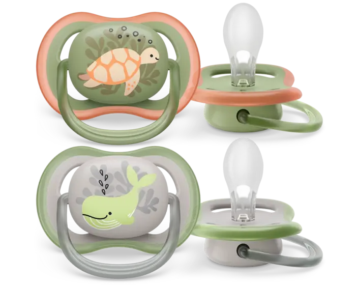 پستانک ارتودنسی ۶ تا ۱۸ ماه دوتایی فیلیپس اونت PHILIPS AVENT سری UltraAir مدل SCF085/40 - Image 4