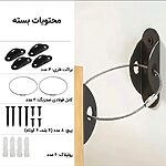 محتویات بسته تسمه ایمنی ضد واژگونی ASE833 شامل کابل فولادی براکت فلزی پیچ و رولپلاک