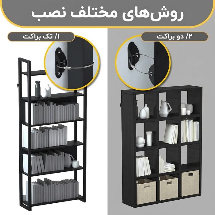 روش نصب تسمه ایمنی ضد واژگونی روی کتابخانه و کمد