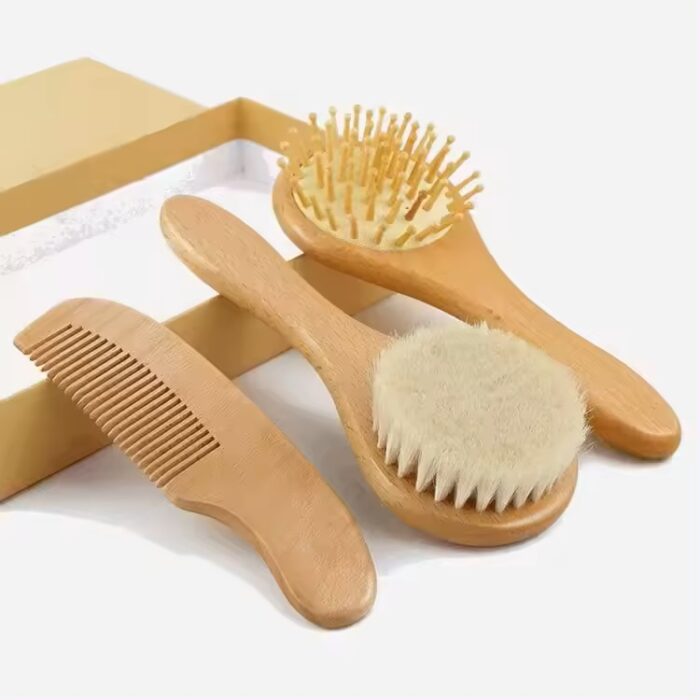 ست برس چوبی ۳ تکه کودک ASE861