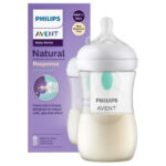 شیشه شیر نچرال ۲۶۰ میلی لیترهمراه با سوپاپ Airfree فیلیپس اونت PHILIPS AVENT سری Response مدل SCY673/01