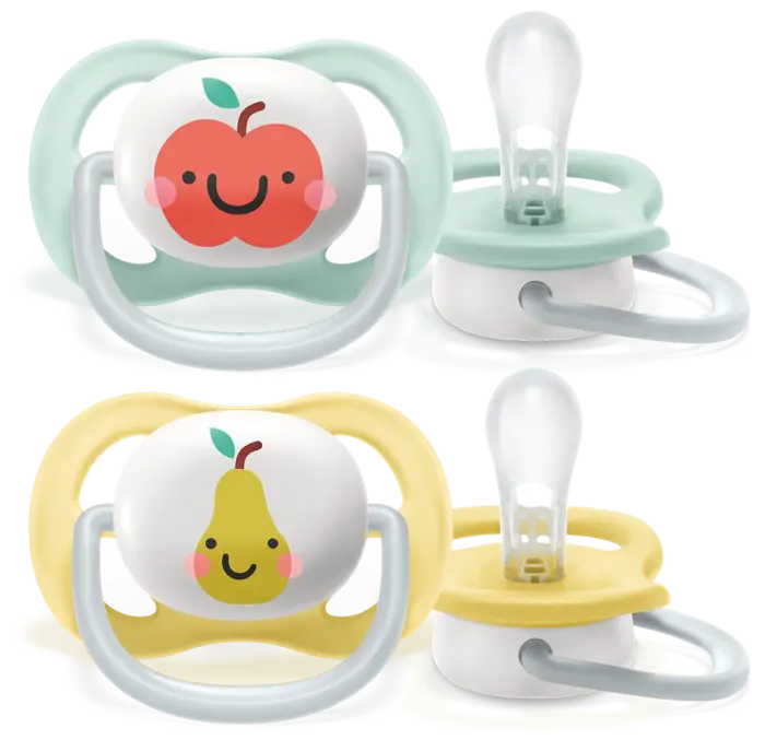 پستانک ارتودنسی ۰ تا ۶ ماه دوتایی فیلیپس اونت PHILIPS AVENT سری UltraAir مدل SCF080/17 - Image 3