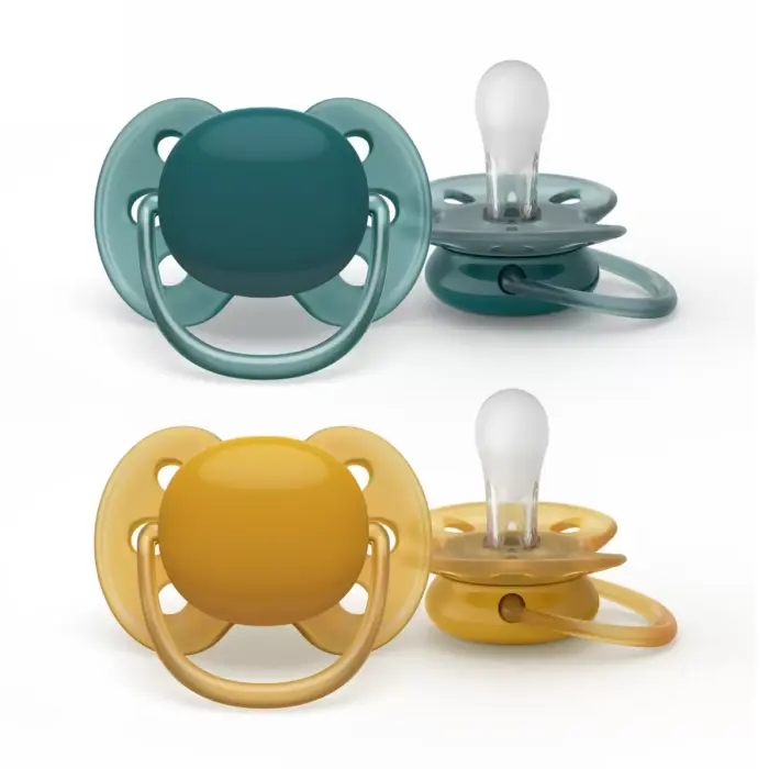 پستانک ارتودنسی ۶تا۱۸ ماه دوتایی فیلیپس اونت PHILIPS AVENT سری Ultrasoftمدل SCF091/04