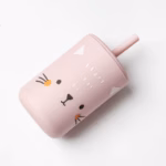 لیوان آموزشی سیلیکونی کودک چندکاره مدل AST720 برند Vira صورتی