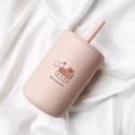 لیوان آموزشی سیلیکونی کودک چندکاره مدل AST720 برند Vira نارنجی