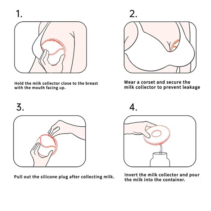 صدف سینه سیلیکونی جمع کننده شیر مادر دوتایی AST157/02-04