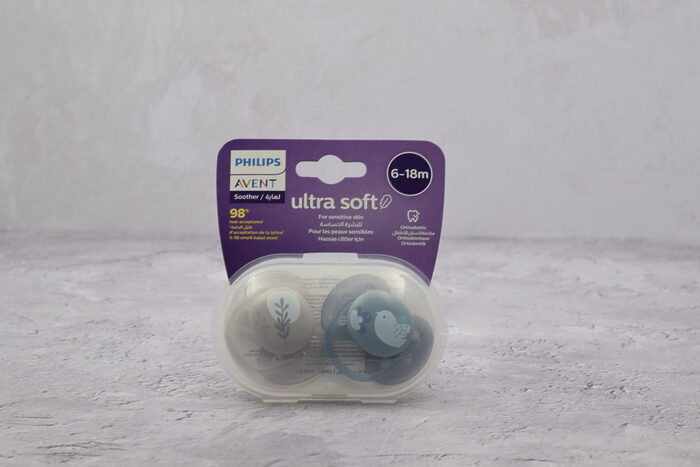 پستانک ارتودنسی ۶ تا ۱۸ ماه دوتایی فیلیپس اونت سری Ultrasoft مدل SCF091/15 - Image 3