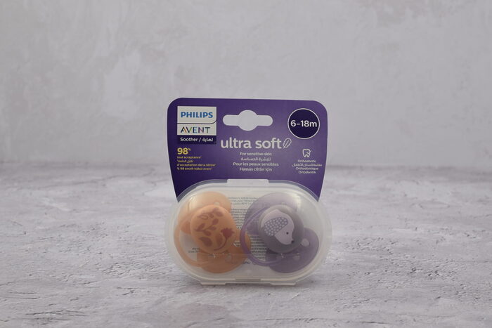پستانک ارتودنسی ۶ تا ۱۸ ماه دوتایی فیلیپس اونت سری Ultrasoft مدل SCF091/18 - Image 4
