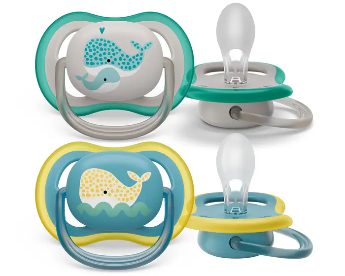 پستانک ارتودنسی بالای ۱۸ ماه دوتایی فیلیپس اونت PHILIPS AVENT سری UltraAir مدل SCF349/24 وال