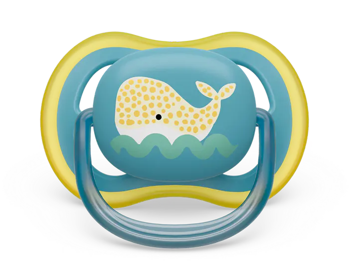 پستانک ارتودنسی بالای ۱۸ ماه دوتایی فیلیپس اونت PHILIPS AVENT سری UltraAir مدل SCF349/24 وال زرد