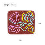 ابعاد برد حسی آرامش‌بخش سیلیکونی دوطرفه کودک (اسباب‌بازی ضد استرس)