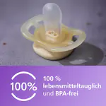 پستانک ارتودنسی ۰ تا ۲ ماه دوتایی فیلیپس اونت سری UltraStart مدل SCF075/01 بدون BPA بودن