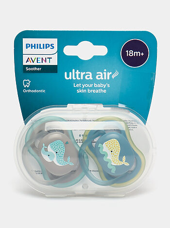 پستانک ارتودنسی بالای ۱۸ ماه دوتایی فیلیپس اونت PHILIPS AVENT سری UltraAir مدل SCF349/24
