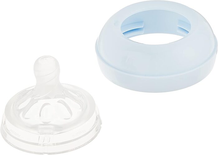 سرشیشه UltraSoft فیلیپس اونت به‌همراه حلقه اتصال شیشه شیر نچرال