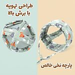 طراحی تهویه و پارچه نخی کلاه ضربه گیر نوزاد AST511
