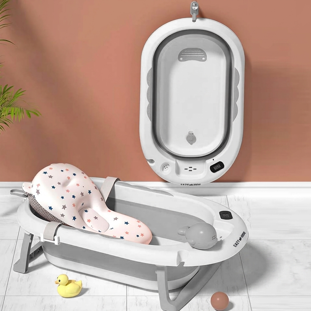 ocean-bathtub-ast590-folding-baby-bath-cover وان حمام کودک جمعشو پایهدار Ocean Bathtub مدل AST590
