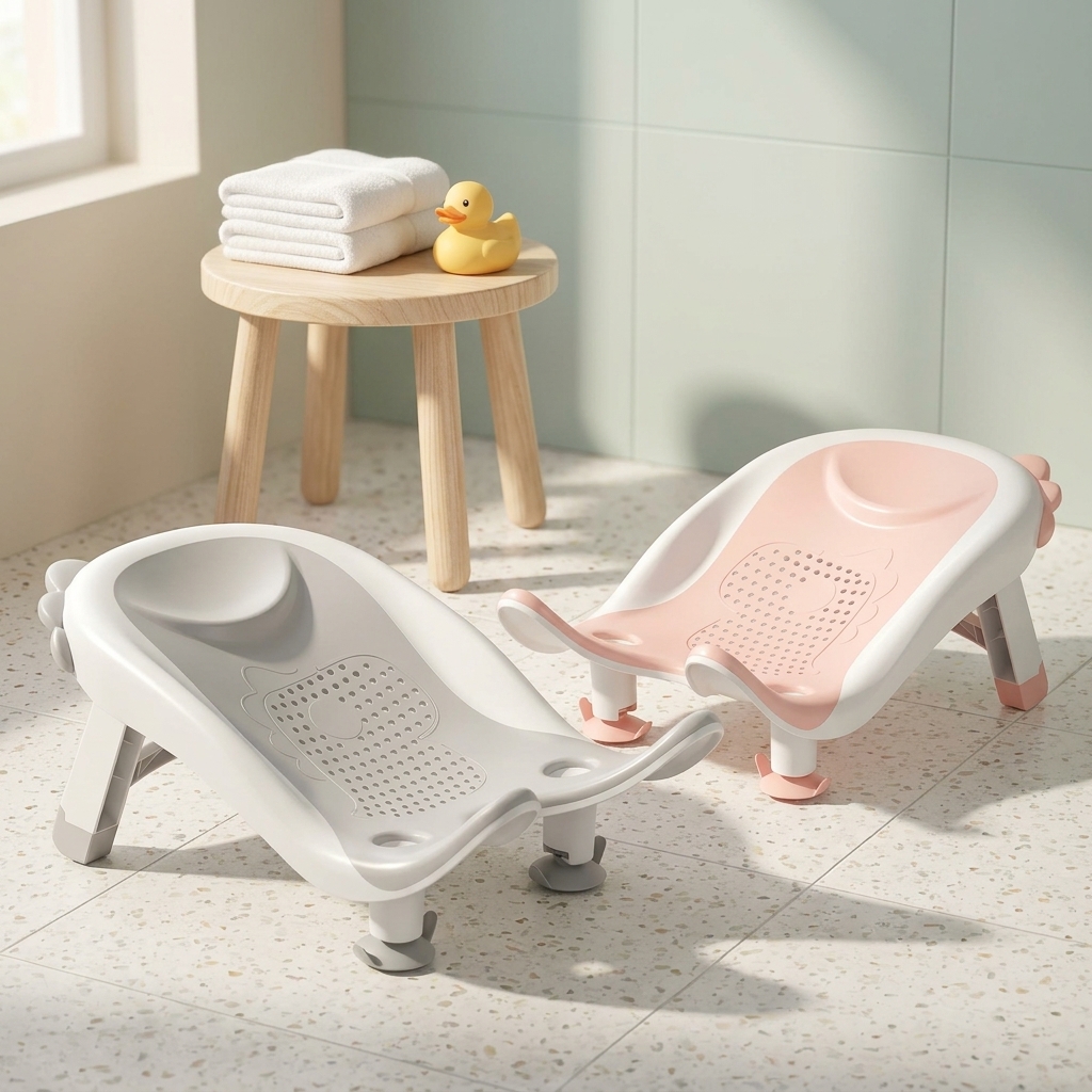 ast570-silicone-baby-bath-support-cover آسان شور سیلیکونی دوکاره نوزاد و کودک مدل AST570